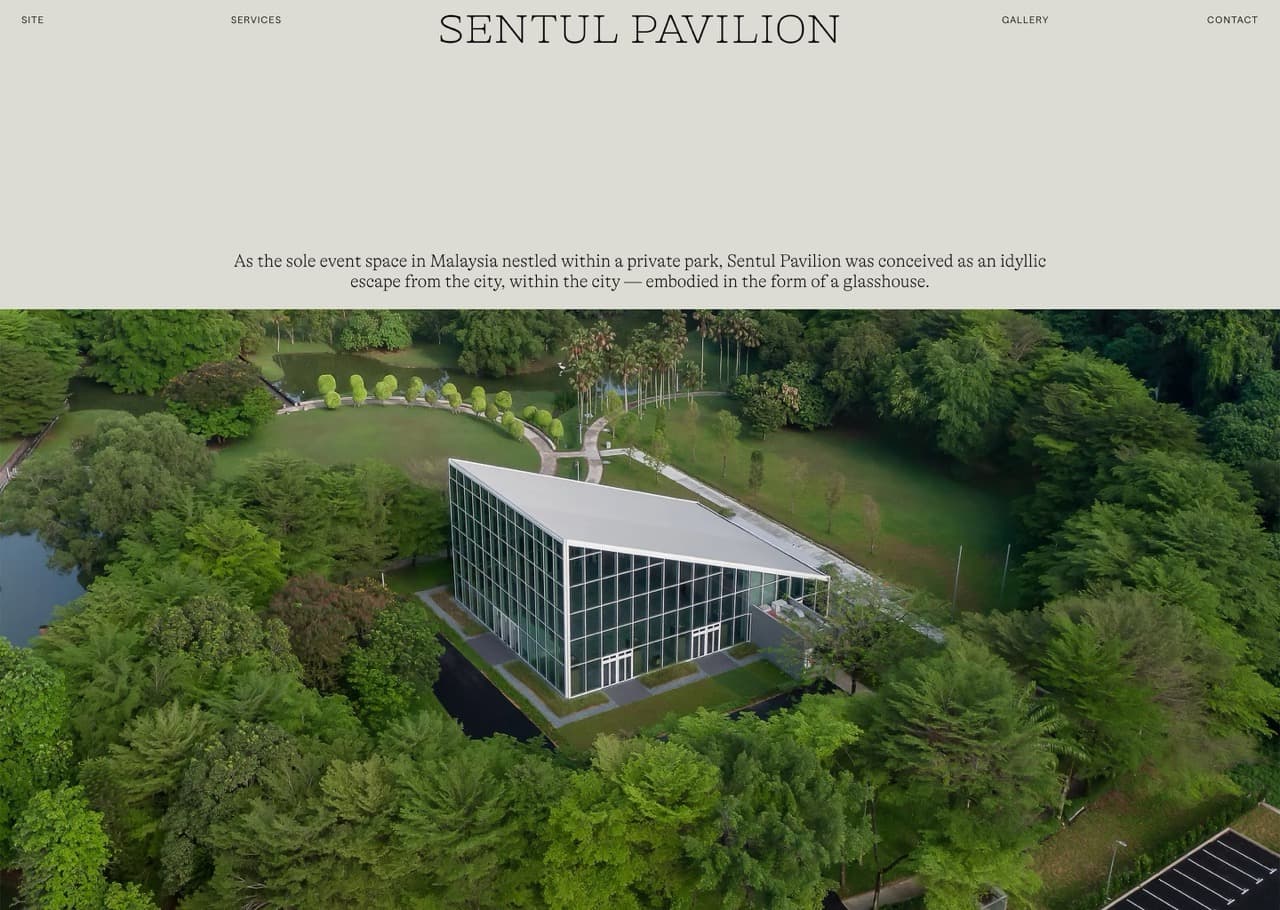 Sentul Pavilion Website